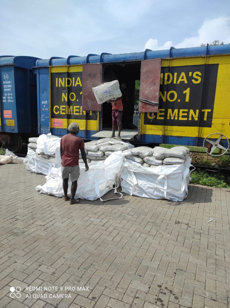 50 kgs cement bags converting it into a 2 MT bags