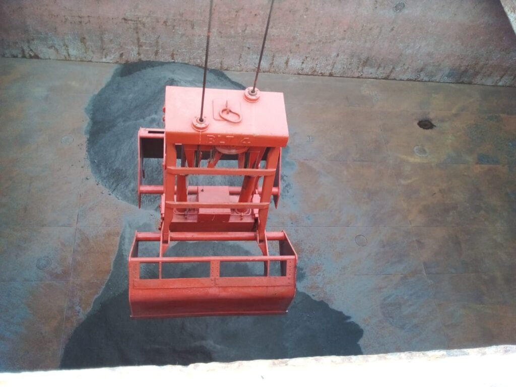 LOADING OF M SAND INTO THE HATCH